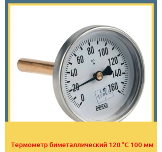 Термометр биметаллический 120 °С 100 мм в Семее